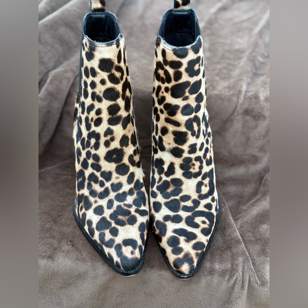 Steve Madden Leopard Print Ankle Boots